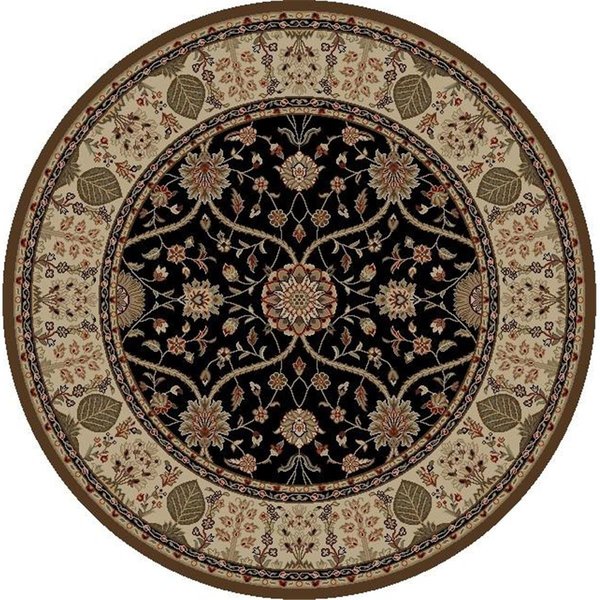 Concord Global 5 ft. 3 in. x 7 ft. 3 in. Kashan Heriz - Anthracite 28335